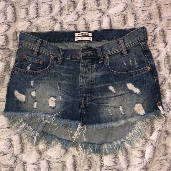 One X Oneteaspoon junk yard jean skirt - Picture 1 of 3